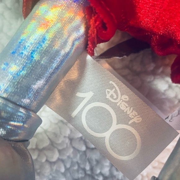 DISNEY PARKS 100th Anniversary Mickey Mouse Platinum Plush Toy 14” 2023 NEW - Picture 7 of 8